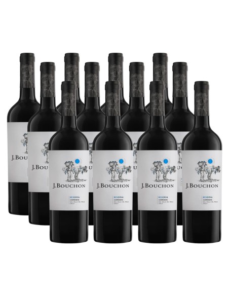 Pack 12 Carmenere, reserva, J.Bouchon