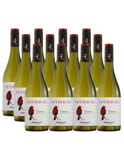 Pack 12 Chardonnay, Petirrojo, reserva, Bisquertt