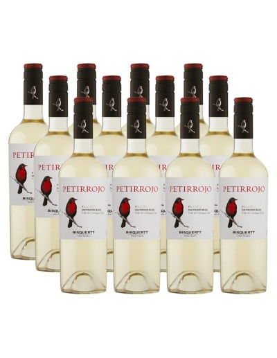 Pack 12 Sauvignon Blanc, Petirrojo, reserva, Bisquertt