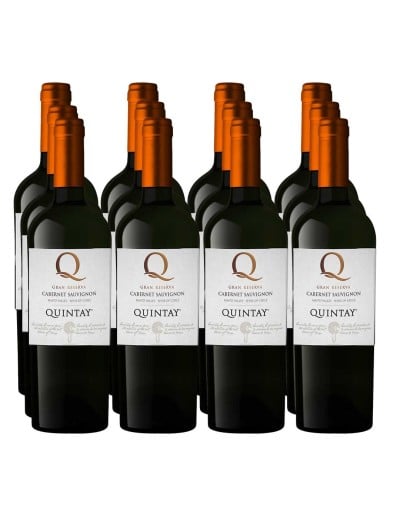 Pack 12 Cabernet Sauvignon, Gran Reserva, Q, Quintay en Oferta!