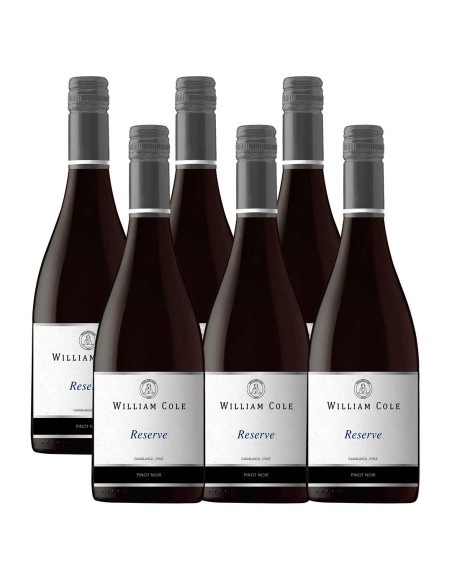 Pack 6 Pinot Noir, Reserva, William Cole en Oferta!