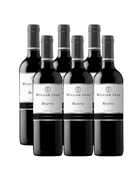 Pack 6 Carmenere, Reserva, William Cole en Oferta!