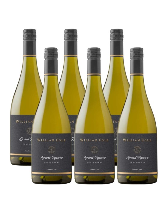 Pack 6 Chardonnay, Gran Reserva, William Cole en Oferta!
