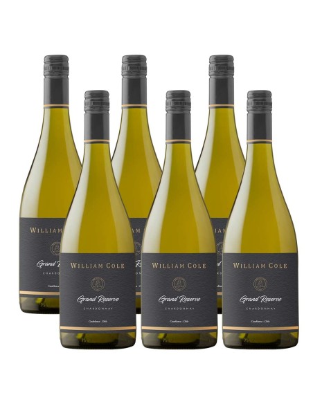Pack 6 Chardonnay, Gran Reserva, William Cole en Oferta!