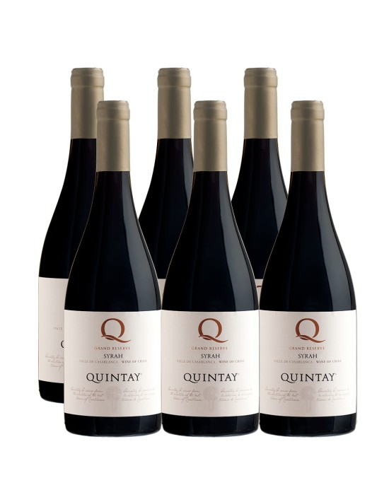 Pack 6 Syrah, Gran Reserva, Q, Quintay en Oferta!
