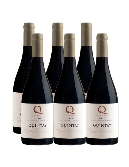 Pack 6 Syrah, Gran Reserva, Q, Quintay en Oferta!
