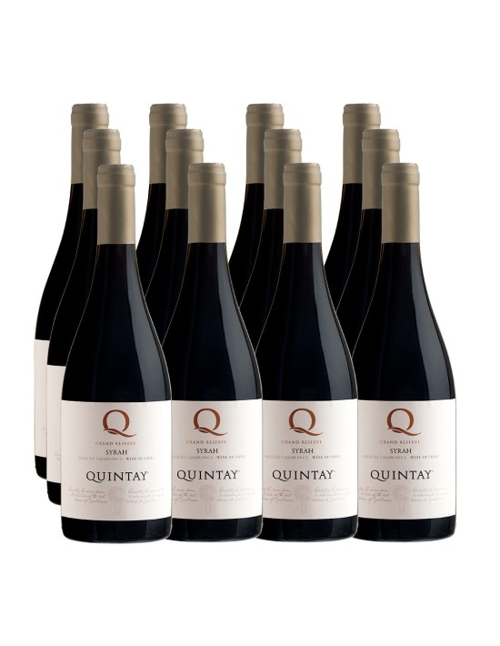 Pack 12 Syrah, Gran Reserva, Q, Quintay en Oferta!