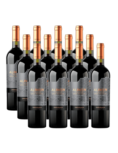 Pack 12 Carmenere, gran reserva, Aliwen, viña Undurraga en oferta!