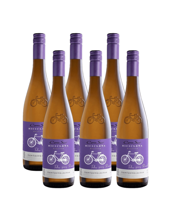 Pack 6 Gewurztraminer, Reserva, Bicicleta, Cono Sur en Oferta!