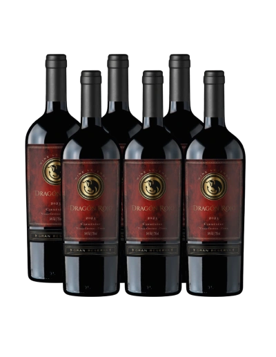 Vino de Exportación Premium Carmenere, Gran Reserva, Dragón Rojo en Oferta