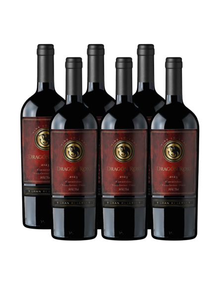 Vino de Exportación Premium Carmenere, Gran Reserva, Dragón Rojo en Oferta