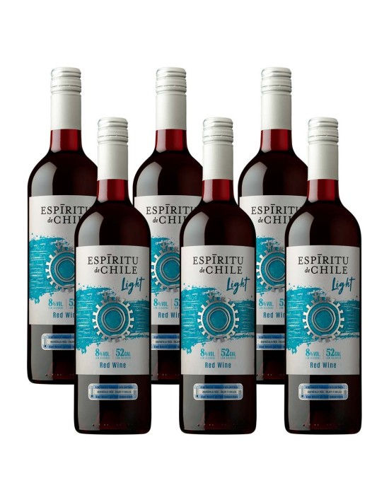 Pack 6 Cabernet Sauvignon, Light, Espíritu de Chile, Aresti