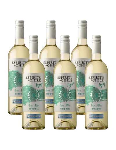 Pack 6 Sauvignon Blanc, Light, Espíritu de Chile, Aresti