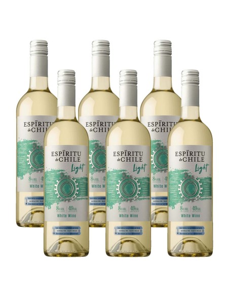 Pack 6 Sauvignon Blanc, Light, Espíritu de Chile, Aresti