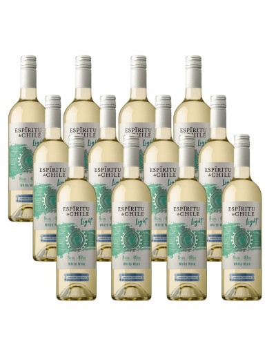Pack 12 Sauvignon Blanc, Light, Espíritu de Chile, Aresti