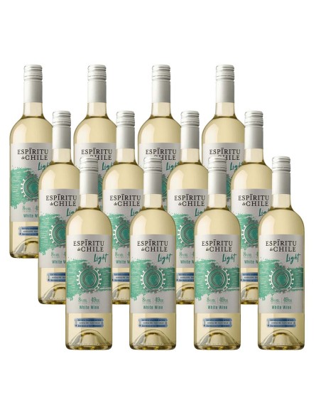 Pack 12 Sauvignon Blanc, Light, Espíritu de Chile, Aresti