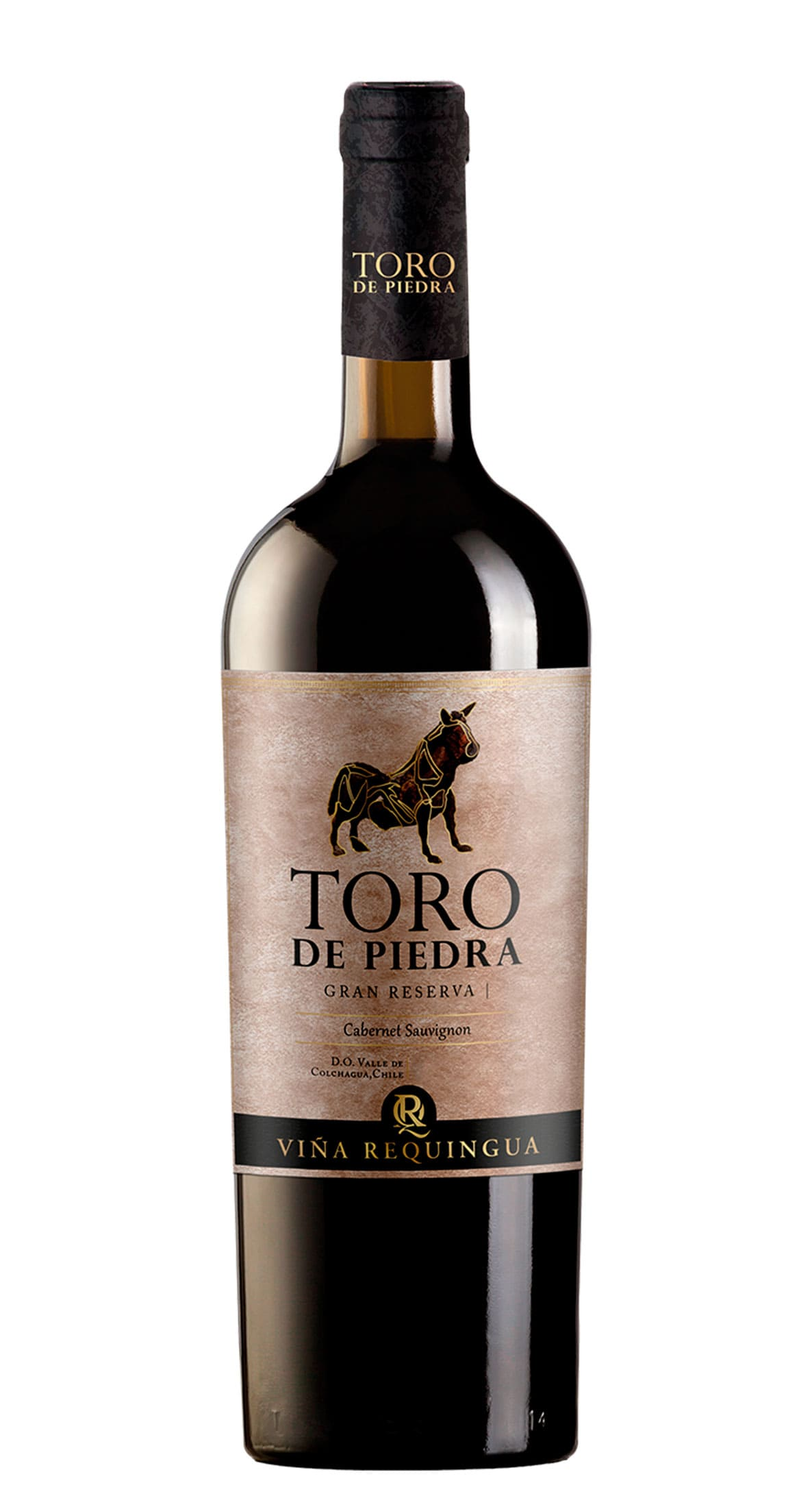 Botella de Toro de Piedra Gran Reserva Cabernet Sauvignon, vino chileno de alta calidad