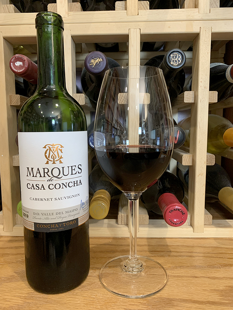 Botella de vino Marques de Casa Concha Cabernet Sauvignon de Viña Concha y Toro