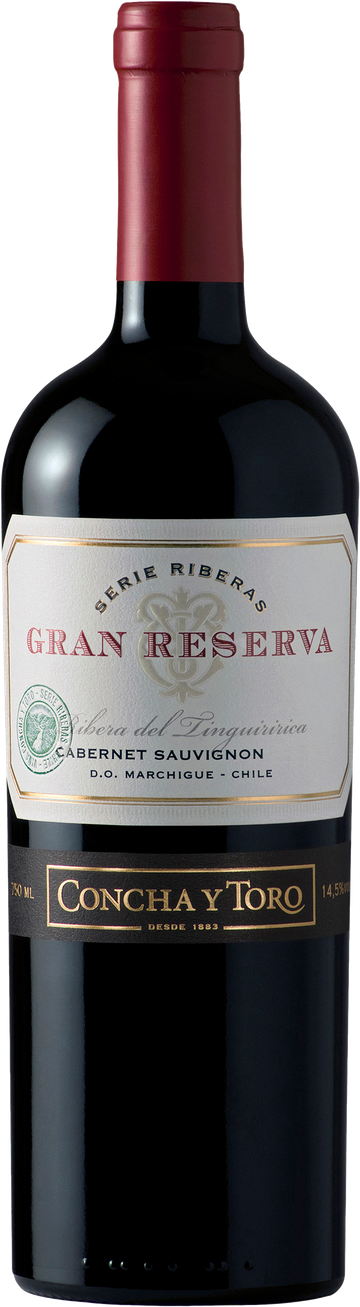 Botella de Concha y Toro Gran Reserva Serie Riberas Cabernet Sauvignon